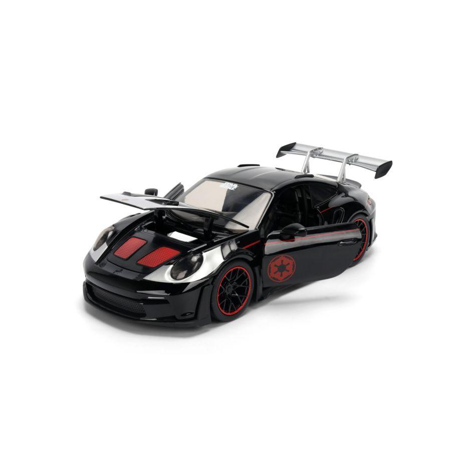Star Wars – 1:24 Porsche 911 GT3 RS (992) Diecast Vehicle w/ Darth Vader Figure