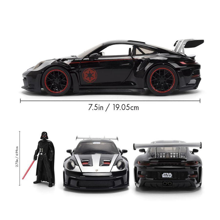 Star Wars – 1:24 Porsche 911 GT3 RS (992) Diecast Vehicle w/ Darth Vader Figure