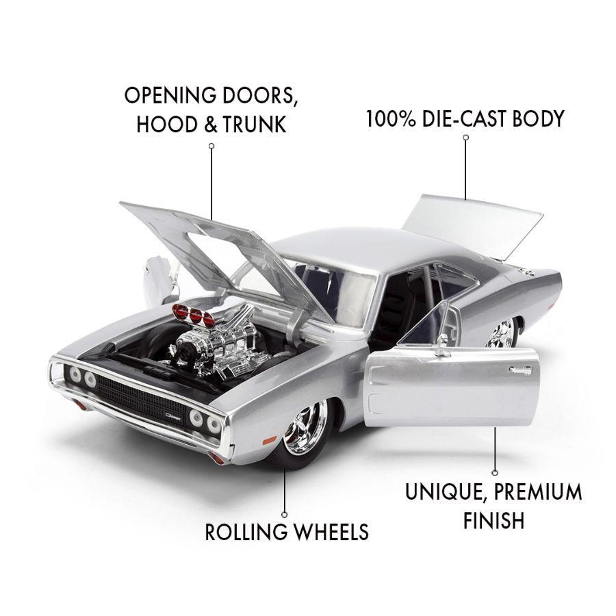 Fast &amp; Furious – Dom’s 1970 Dodge Charger Anniversary 1:24 Scale Diecast Vehicle