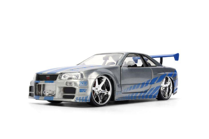 Fast &amp; Furious – Brian’s 2002 Nissan Skyline GT-R (BNR34) 1:24 Scale Diecast Vehicle