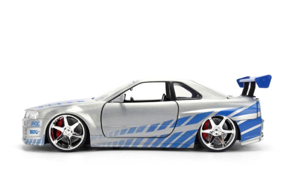 Fast &amp; Furious – Brian’s 2002 Nissan Skyline GT-R (BNR34) 1:24 Scale Diecast Vehicle
