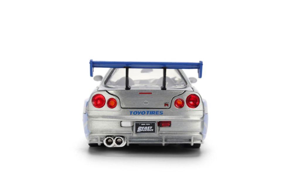 Fast &amp; Furious – Brian’s 2002 Nissan Skyline GT-R (BNR34) 1:24 Scale Diecast Vehicle