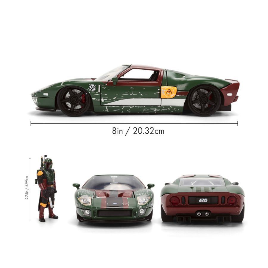 Star Wars – 2005 Ford GT (with Boba Fett) 1:24 Scale Diecast Vehicle