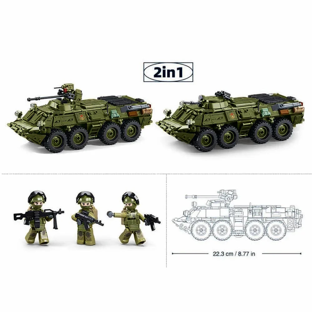 BTR-80AS Front-line Light Infantry ATV Tank 619 Pcs