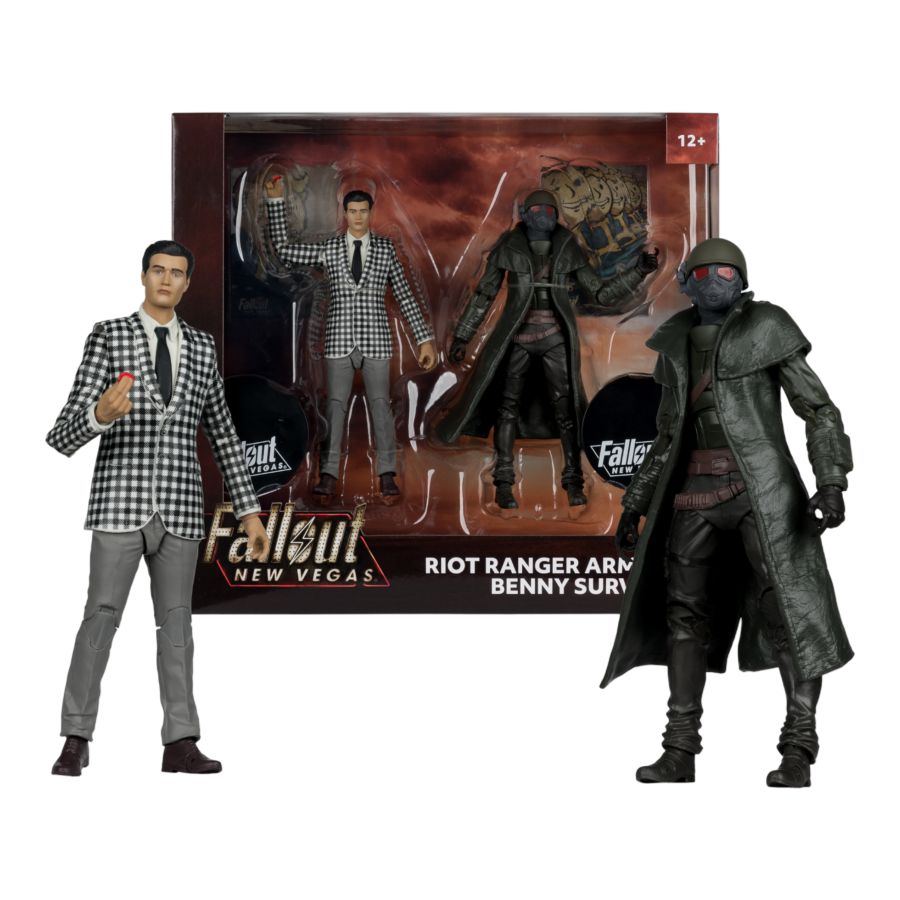 Fallout: New Vegas – Riot Ranger Armor &amp; Benny Survivor 7″ Action Figure 2 Pack