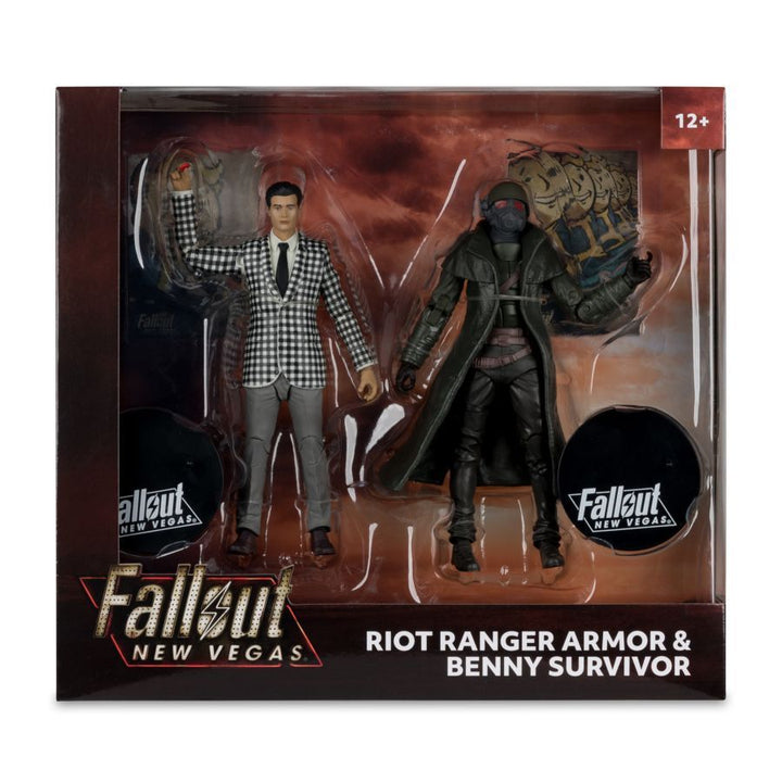 Fallout: New Vegas – Riot Ranger Armor &amp; Benny Survivor 7″ Action Figure 2 Pack