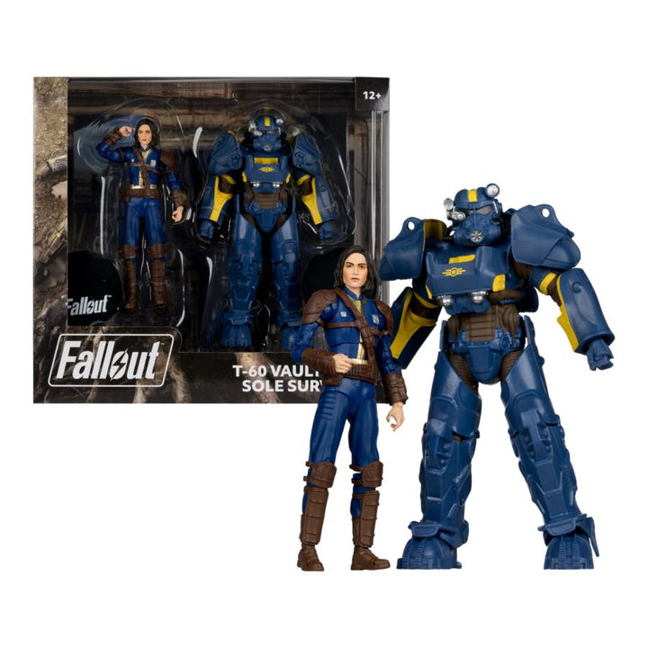 Fallout 4 – T- 60 Vault Tec &amp; Sole Survivor 7″ Action Figure