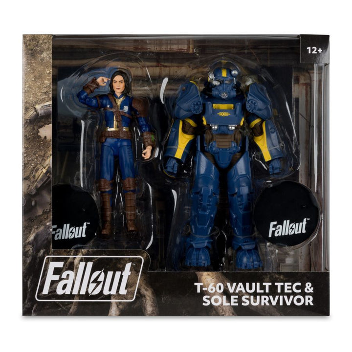 Fallout 4 – T- 60 Vault Tec &amp; Sole Survivor 7″ Action Figure