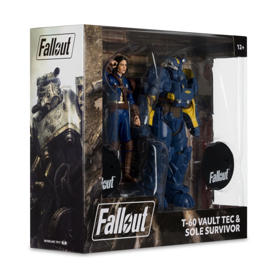 Fallout 4 – T- 60 Vault Tec &amp; Sole Survivor 7″ Action Figure