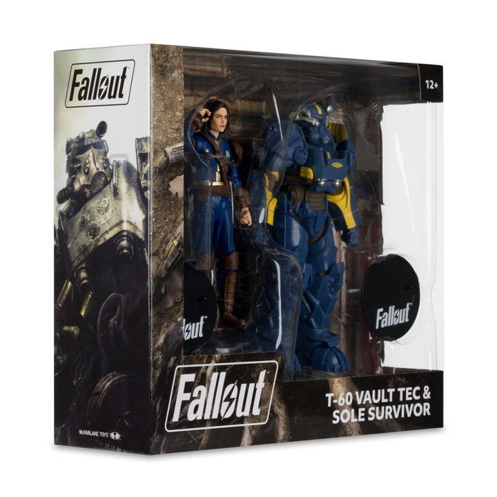 Fallout 4 – T- 60 Vault Tec &amp; Sole Survivor 7″ Action Figure