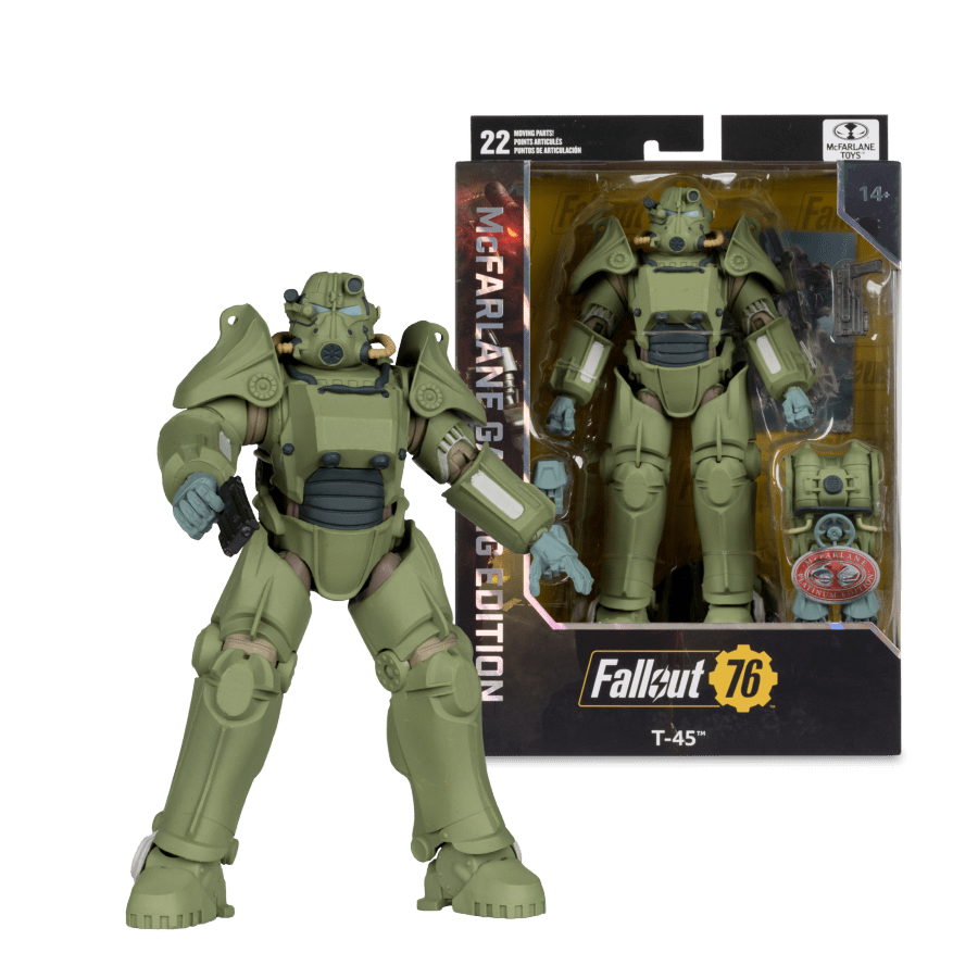 Fallout 76 – T-45 Military Armor (Chase Version) Gaming Edition 7″ Figure