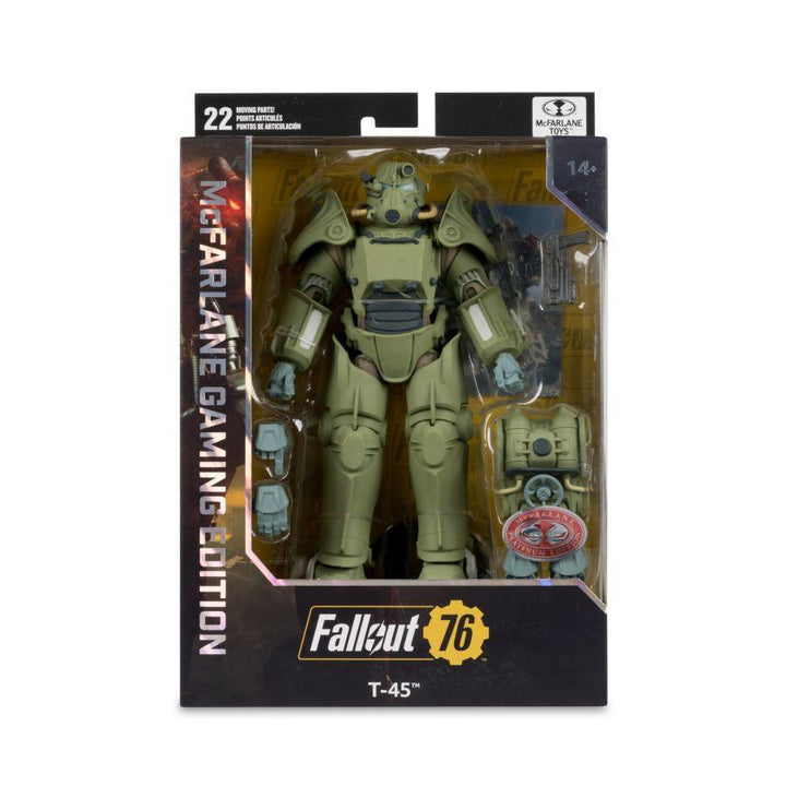 Fallout 76 – T-45 Military Armor (Chase Version) Gaming Edition 7″ Figure