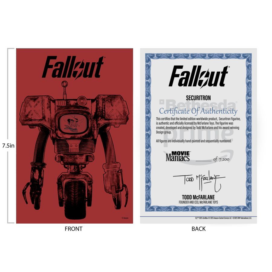 Fallout (TV) – Securitron (Season 2) Movie Maniacs 6″ Posed Figure