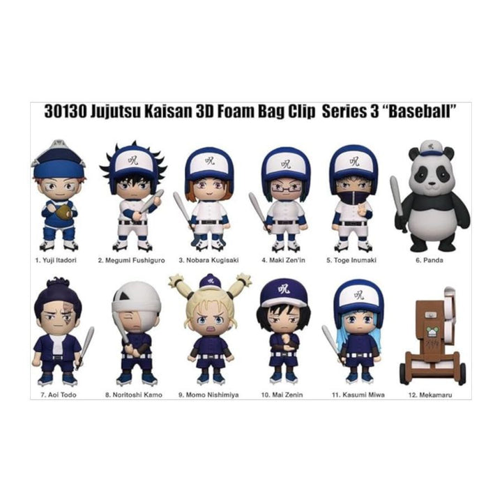 Jujutsu Kaisen – 3D PVC Bag Clips Blind Bag Series 3