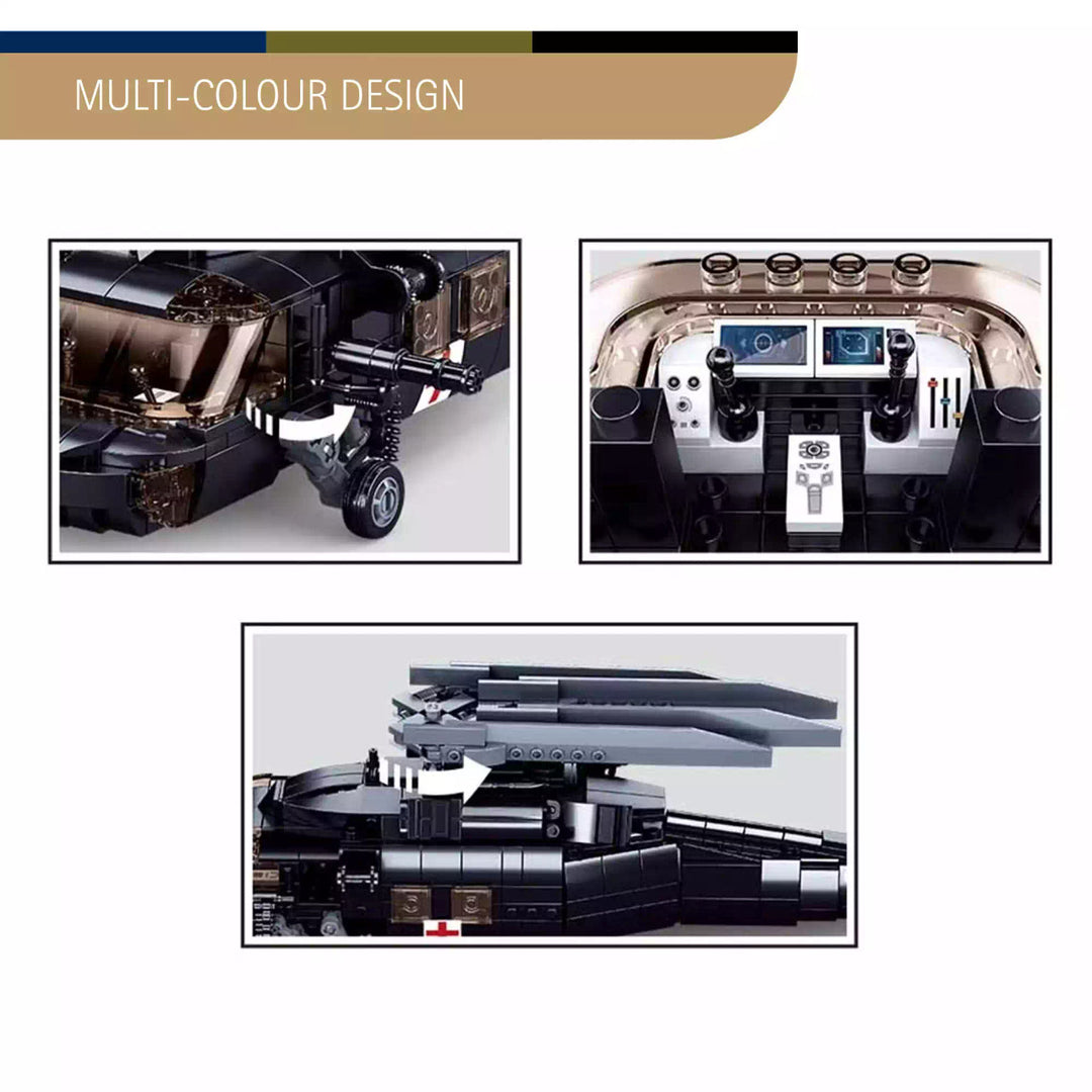 MB HELICOPTER BLACK HAWK 692 PCS