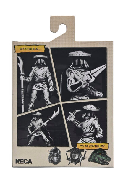 TMNT ELITE FOOT NINJA GUARD BLACK &amp; WHITE FIGURE (MIRAGE COMICS) – 7″ SCALE ACTION FIGURE