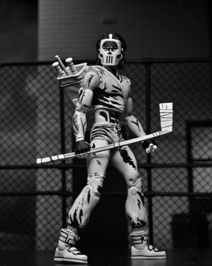 TMNT CASEY JONES BLACK &amp; WHITE FIGURE (MIRAGE COMICS) – 7″ SCALE ACTION FIGURE