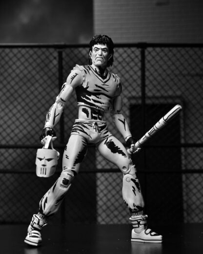 TMNT CASEY JONES BLACK &amp; WHITE FIGURE (MIRAGE COMICS) – 7″ SCALE ACTION FIGURE