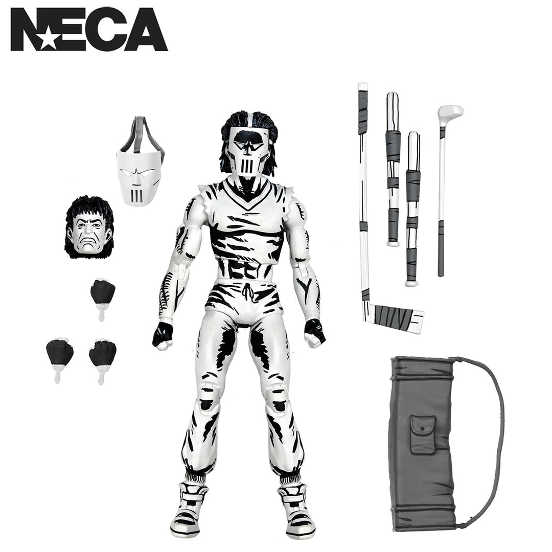 TMNT CASEY JONES BLACK &amp; WHITE FIGURE (MIRAGE COMICS) – 7″ SCALE ACTION FIGURE