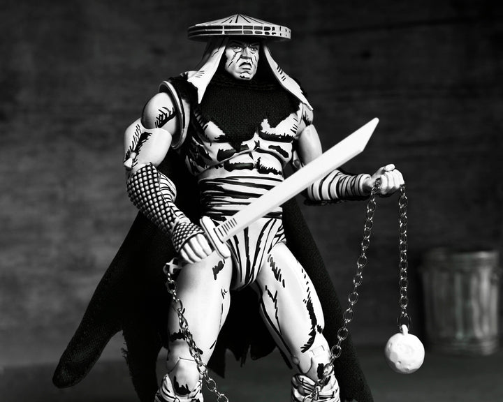 TMNT FOOT ASSASSIN BLACK &amp; WHITE (MIRAGE COMICS) – 7″ SCALE ACTION FIGURE