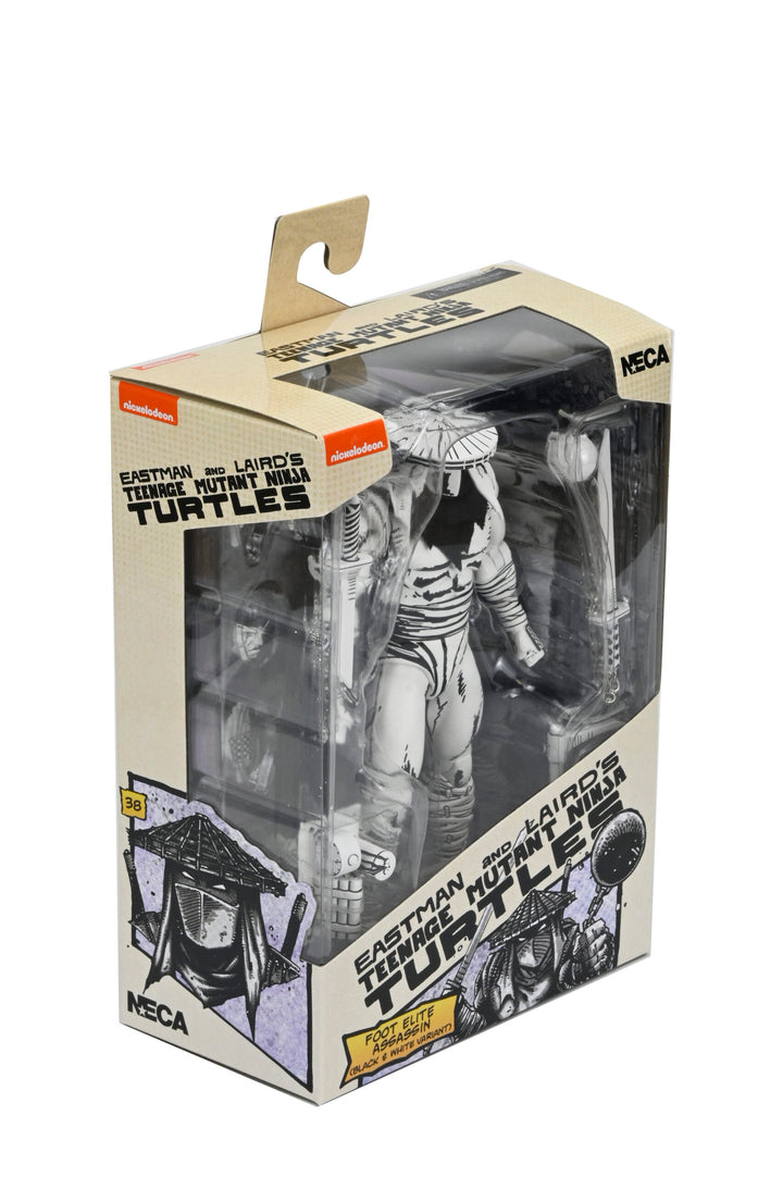 TMNT FOOT ASSASSIN BLACK &amp; WHITE (MIRAGE COMICS) – 7″ SCALE ACTION FIGURE