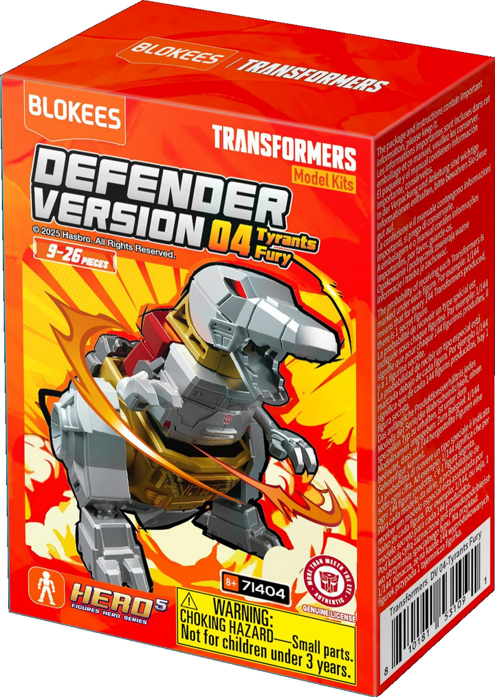 Blokees Transformers Defender Version 04 Tyrants Fury Full Set of 12