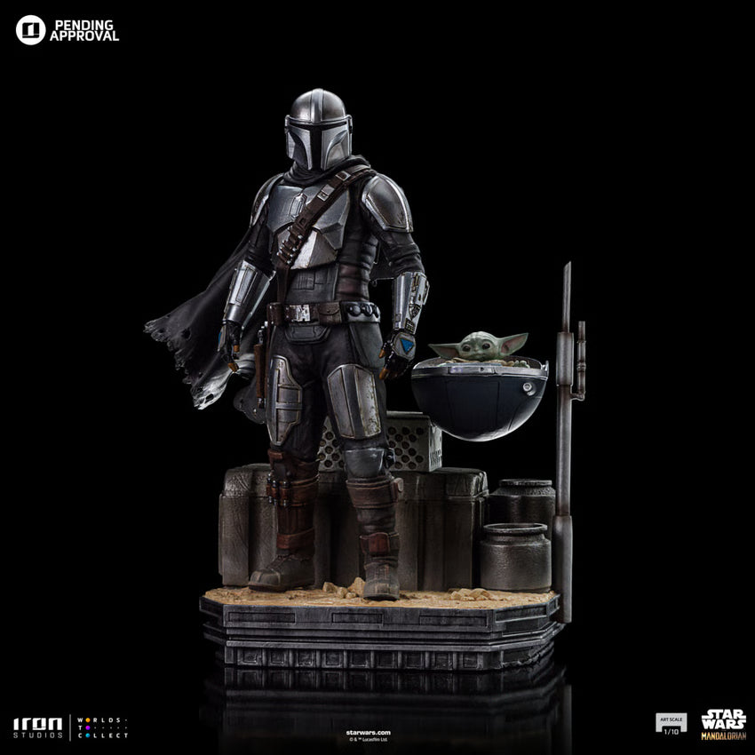 Star Wars: Mandalorian – Din Djarin &amp; Din Grogu 1:10 Scale Statue