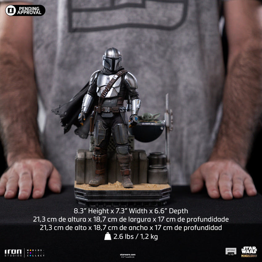 Star Wars: Mandalorian – Din Djarin &amp; Din Grogu 1:10 Scale Statue