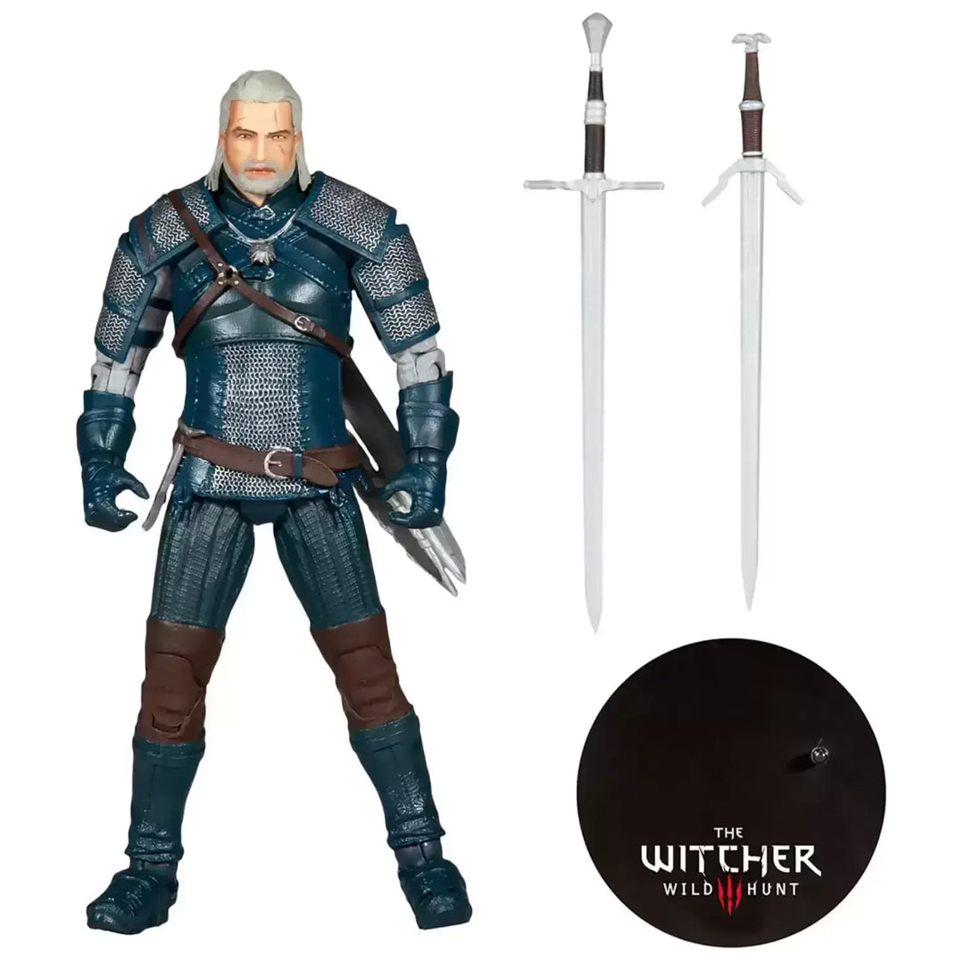 The Witcher 3: Wild Hunt – Geralt of Rivia (Viper Amor: Teal) 7" Action Figure