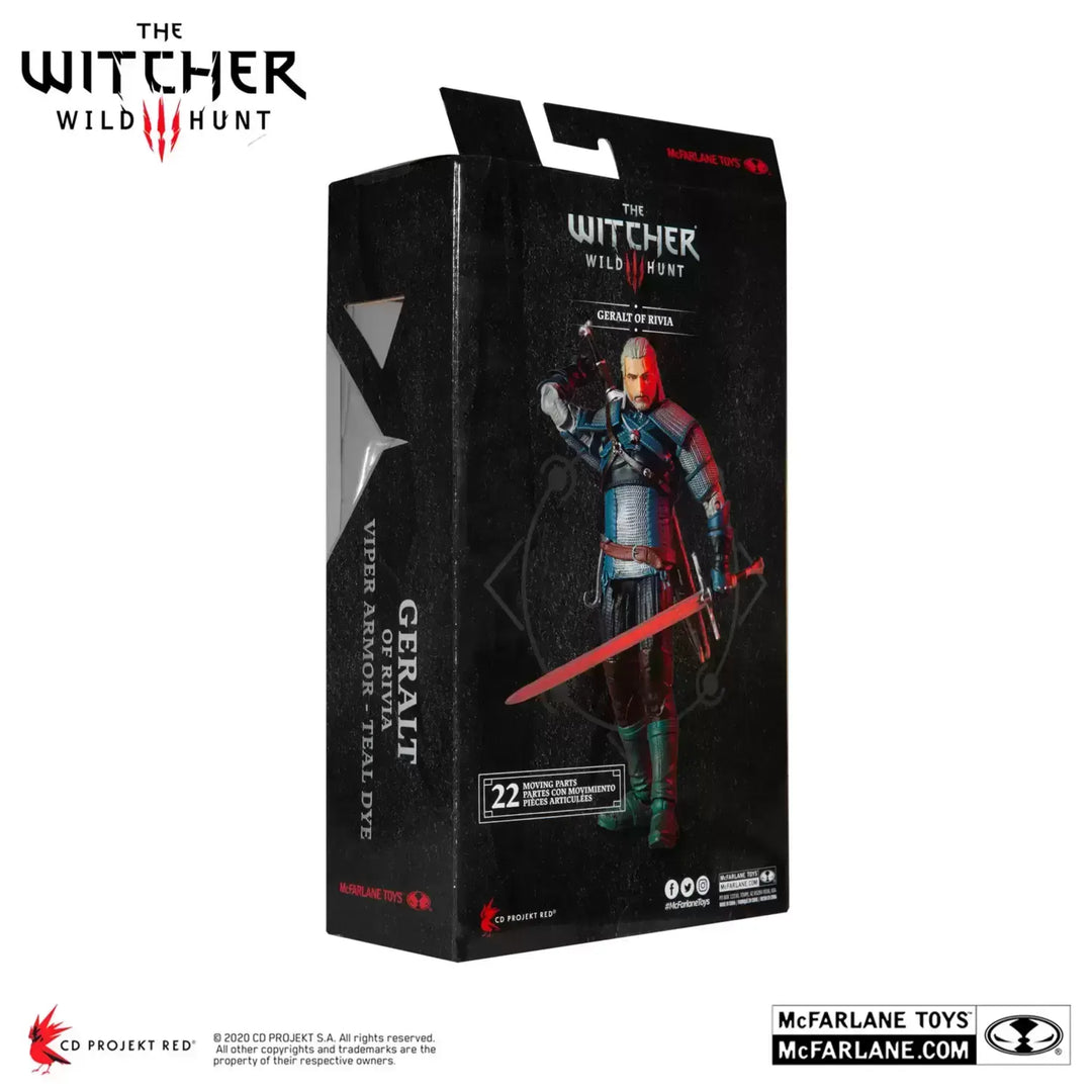 The Witcher 3: Wild Hunt – Geralt of Rivia (Viper Amor: Teal) 7" Action Figure